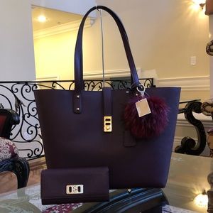 3pcs Michael Kors Karson handbag&wallet Pom sale